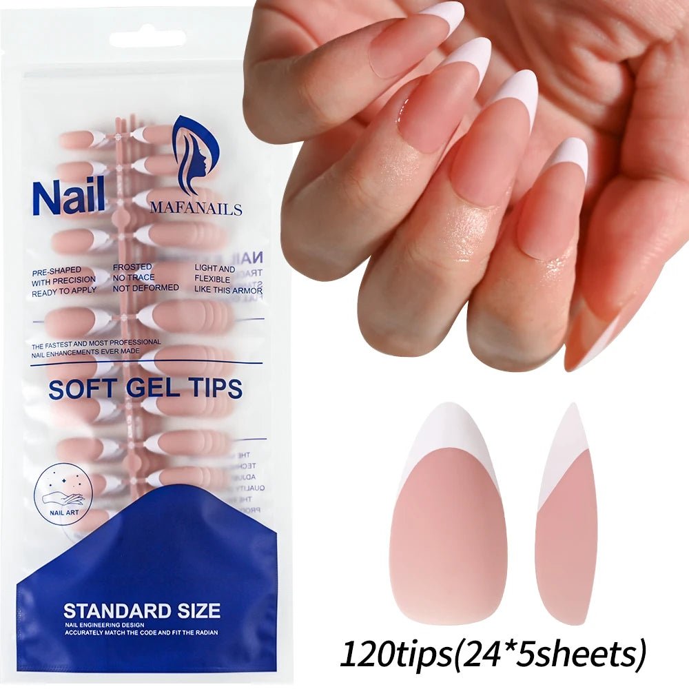 100Pcs Light Pink Press on Nails Short Medium Square Wearable Fake Nails Tips 10 sizes Full Cover False Nails Finger Decoration - Hands of Hope