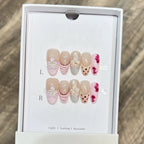 10pcs Blue Cat Eye Almond Handmade Press on Nails 3D Butterfly Fake Nails False Nail Artificial Nail Накладные Ногти Uñas 네일팁 - Hands of Hope