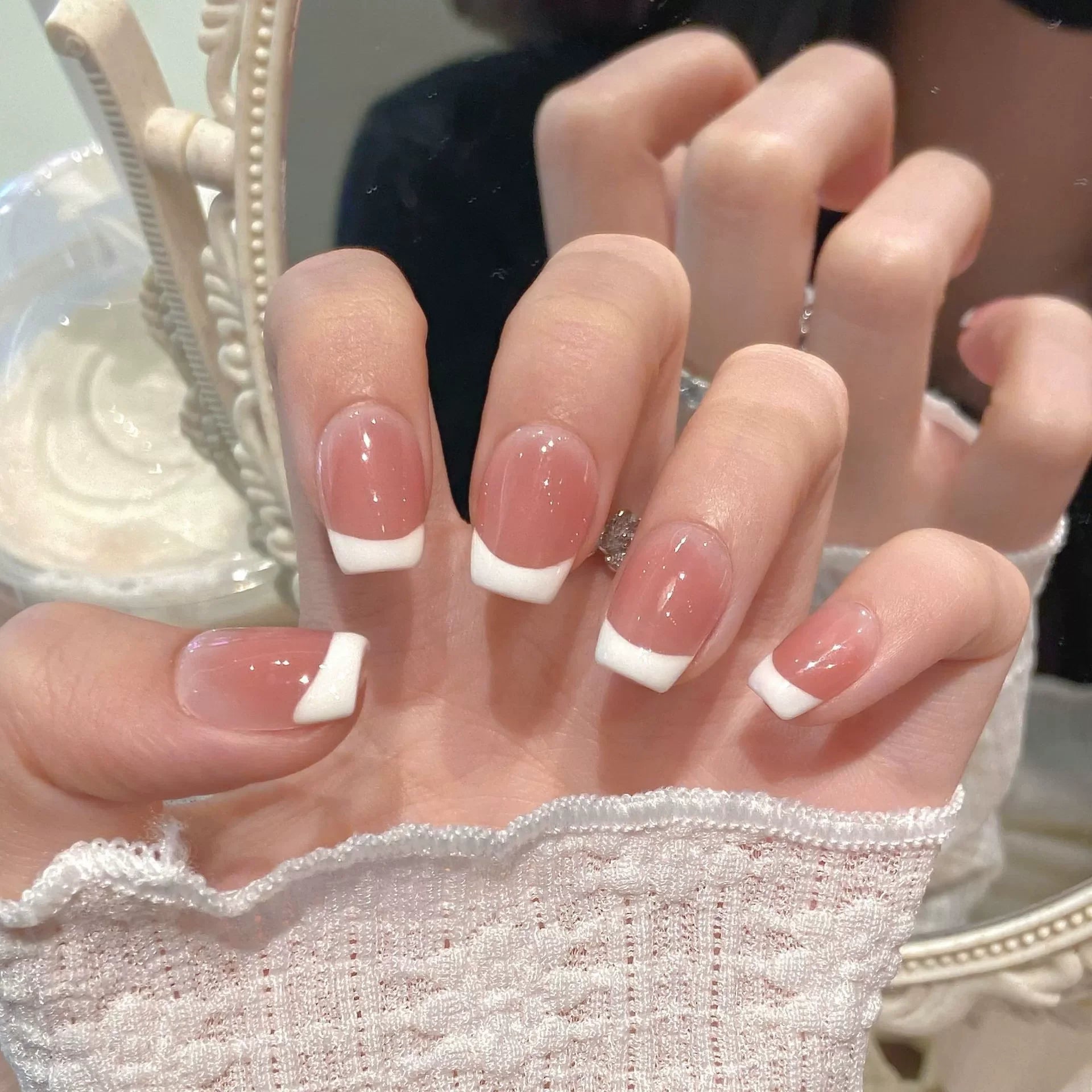 10Pcs Red Cat Eye Handmade Press on Nails Flower Fake Nails Wearable Stick - on Nails Full Cover False Nail Uñas Postizas 네일팁 - Hands of Hope