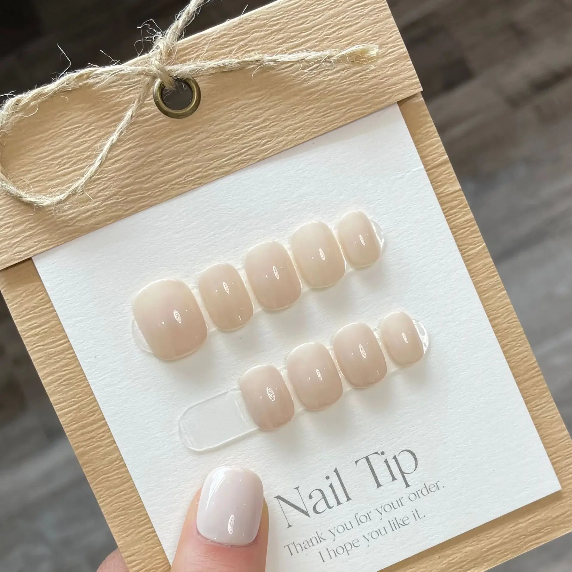 10Pcs Red Cat Eye Handmade Press on Nails Flower Fake Nails Wearable Stick - on Nails Full Cover False Nail Uñas Postizas 네일팁 - Hands of Hope