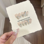 10Pcs Short Oval Handmade Press on Nails Cat Eye Fake Nails Simple False Nails Full Cover Nail Tips 네일팁 Накладные Ногти Uñas - Hands of Hope