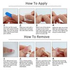 10Pcs Short Oval Handmade Press on Nails Cat Eye Fake Nails Simple False Nails Full Cover Nail Tips 네일팁 Накладные Ногти Uñas - Hands of Hope