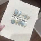 10Pcs Short Oval Handmade Press on Nails Cat Eye Fake Nails Simple False Nails Full Cover Nail Tips 네일팁 Накладные Ногти Uñas - Hands of Hope