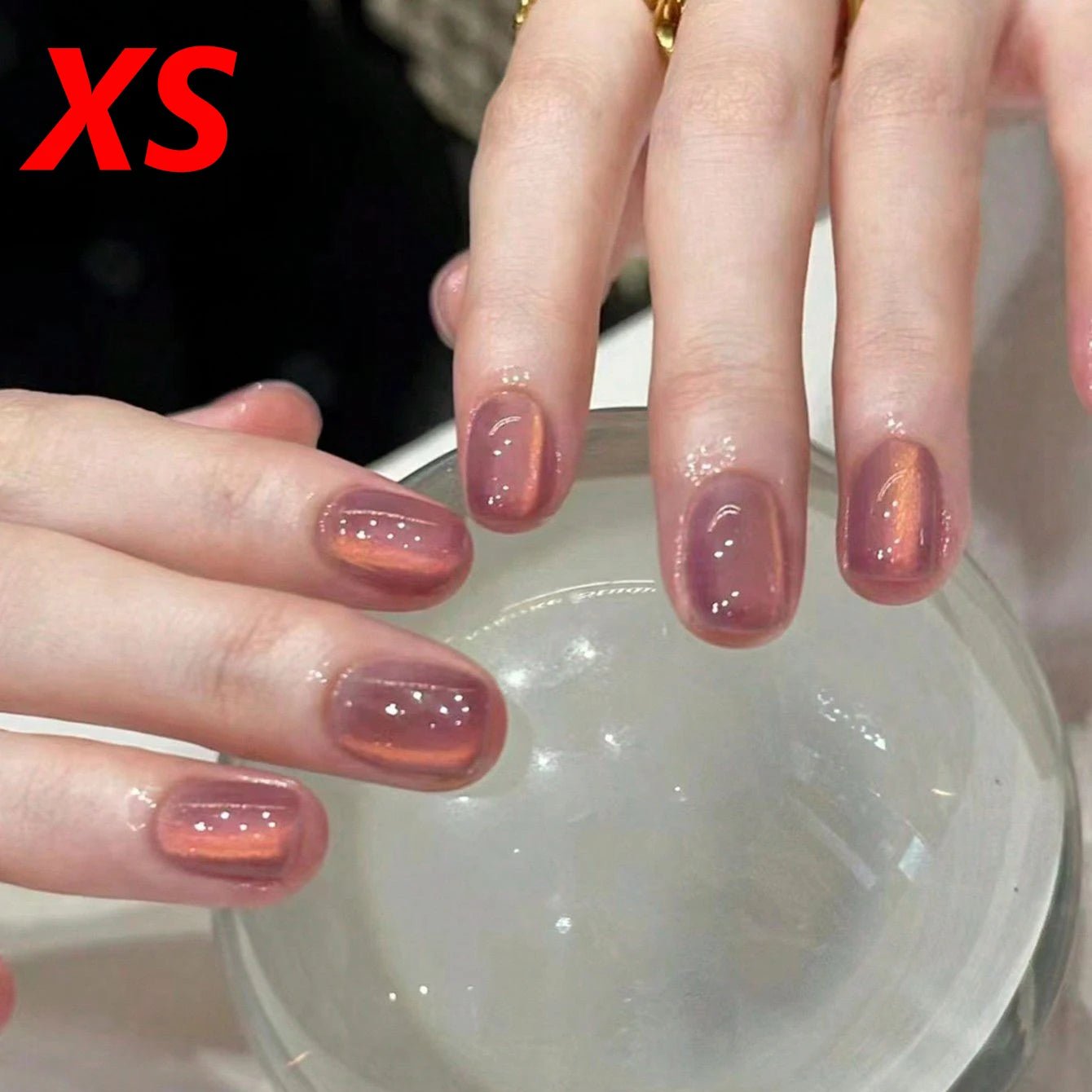 10pcs - XS/S/M French Almond Press on Nails Leopard Print False Nails 3D Bow Wearable Stick - on Nails Fake Nail - Hands of Hope