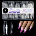 120/140Pcs 3D Diamond Almond Ballet Coffin False Nails Clear Press On Nails For Acrylic Gel Reusable Fake Tips DIY Nail Supplies - Hands of Hope