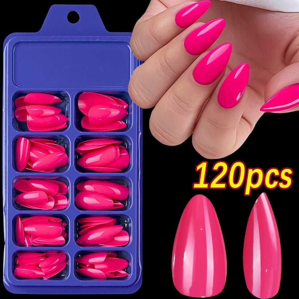 120Pcs 9 - Colors French Fake Toenails Summer Short Sqaure Press On Toe Nails Tips Glossy Nude/Pink/Brown Full Cover False Toenail - Hands of Hope