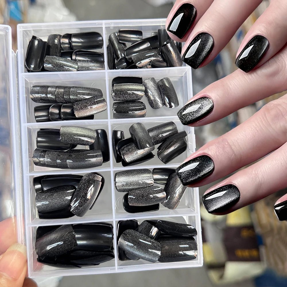 120pcs Short Square False Toe Nail Tips Pink French Soft Gel Press On Toenails White Edge Fake Toe nails Full Cover Toe Nail Tip - Hands of Hope