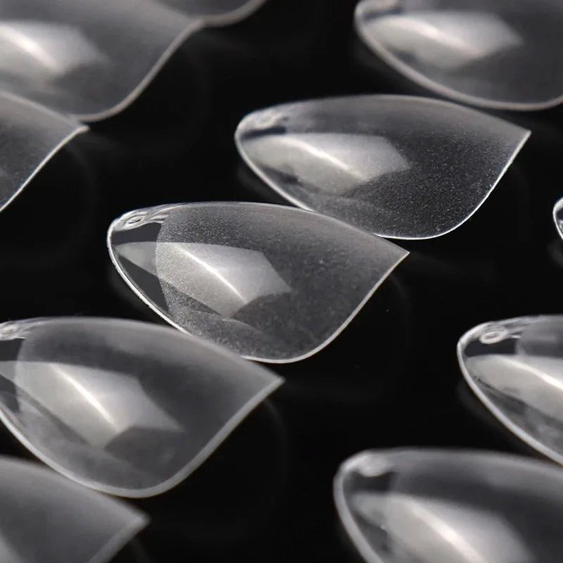 120pcs XXS Super Short Almond Full Cover Sculpted Soft Gel Nail Tips Press on Fake Nails Tailor - made for Short Small Nail Beds - Hands of Hope