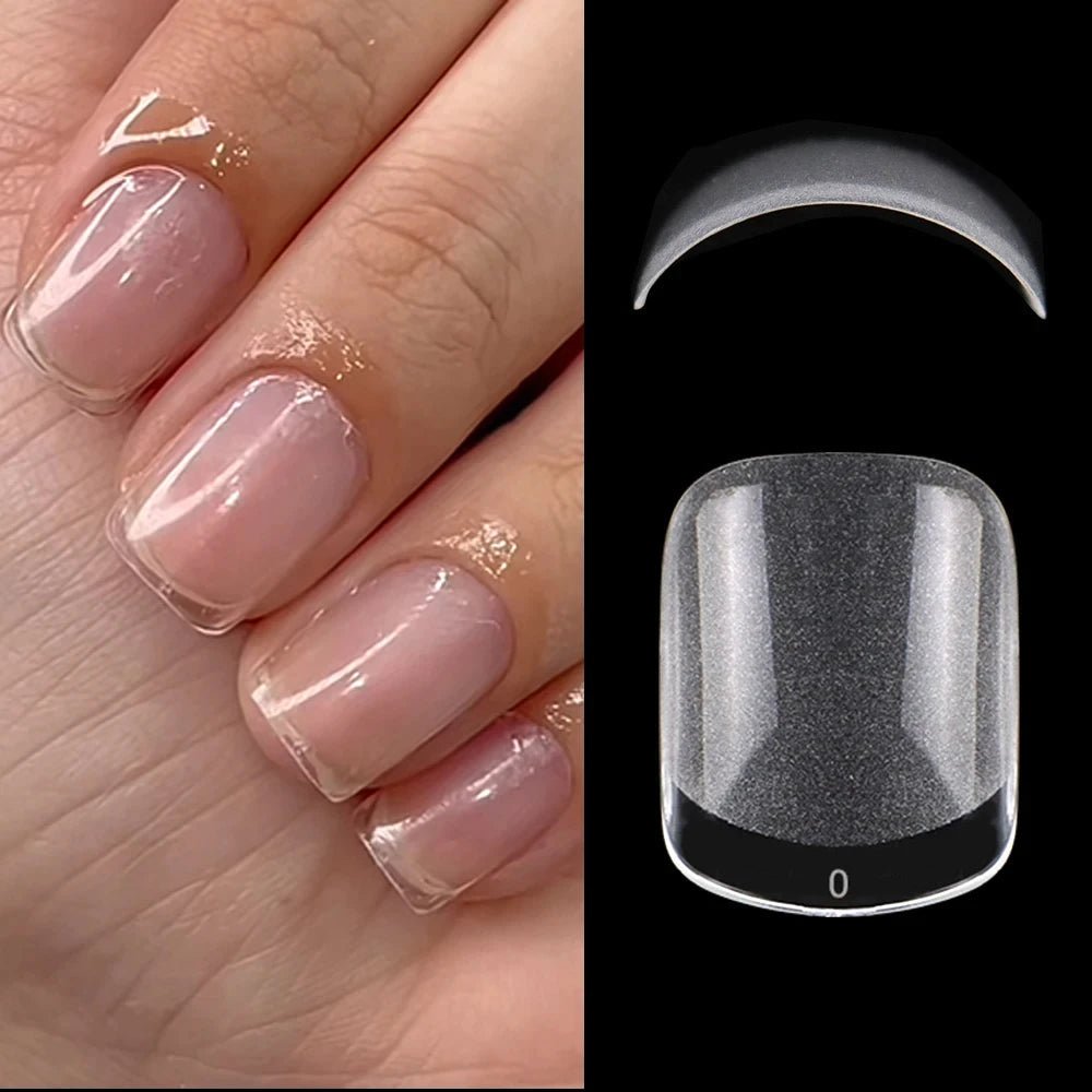 120pcs XXS Super Short Almond Full Cover Sculpted Soft Gel Nail Tips Press on Fake Nails Tailor - made for Short Small Nail Beds - Hands of Hope