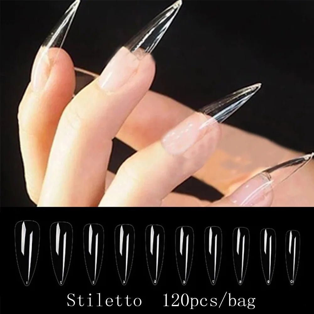 120pcs/bag Matte Press On Nail Tips Soft Full Cover False Nails Oval Almond Sculpted Fake Nail - Hands of Hope