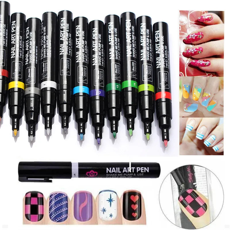 1PC Two-way Gel Polish Art Pen