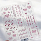 1pcs New 5D Bronzing Punk Heart Moon Nail Art Charms Gothic Star Adhesive Slider Press on Nail Decoration Decals Accessories DIY - Hands of Hope