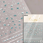 1pcs New 5D Bronzing Punk Heart Moon Nail Art Charms Gothic Star Adhesive Slider Press on Nail Decoration Decals Accessories DIY - Hands of Hope