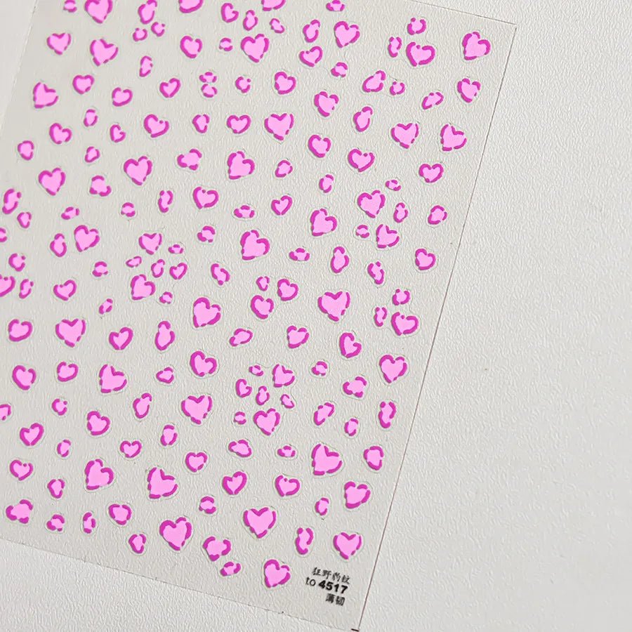 1pcs New 5D Bronzing Punk Heart Moon Nail Art Charms Gothic Star Adhesive Slider Press on Nail Decoration Decals Accessories DIY - Hands of Hope