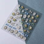 1pcs New 5D Bronzing Punk Heart Moon Nail Art Charms Gothic Star Adhesive Slider Press on Nail Decoration Decals Accessories DIY - Hands of Hope