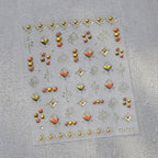 1pcs New 5D Bronzing Punk Heart Moon Nail Art Charms Gothic Star Adhesive Slider Press on Nail Decoration Decals Accessories DIY - Hands of Hope