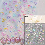 1pcs New 5D Bronzing Punk Heart Moon Nail Art Charms Gothic Star Adhesive Slider Press on Nail Decoration Decals Accessories DIY - Hands of Hope