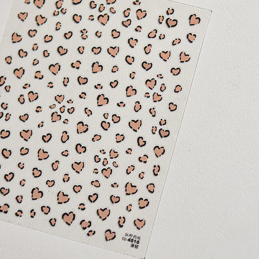 1pcs New 5D Bronzing Punk Heart Moon Nail Art Charms Gothic Star Adhesive Slider Press on Nail Decoration Decals Accessories DIY - Hands of Hope