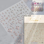 1pcs New 5D Bronzing Punk Heart Moon Nail Art Charms Gothic Star Adhesive Slider Press on Nail Decoration Decals Accessories DIY - Hands of Hope