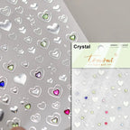 1pcs New 5D Bronzing Punk Heart Moon Nail Art Charms Gothic Star Adhesive Slider Press on Nail Decoration Decals Accessories DIY - Hands of Hope