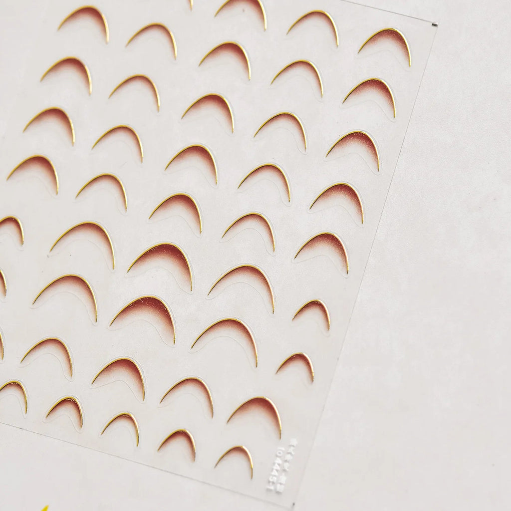 1pcs New 5D Bronzing Punk Heart Moon Nail Art Charms Gothic Star Adhesive Slider Press on Nail Decoration Decals Accessories DIY - Hands of Hope