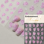 1pcs New 5D Bronzing Punk Heart Moon Nail Art Charms Gothic Star Adhesive Slider Press on Nail Decoration Decals Accessories DIY - Hands of Hope