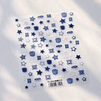 1pcs New 5D Bronzing Punk Heart Moon Nail Art Charms Gothic Star Adhesive Slider Press on Nail Decoration Decals Accessories DIY - Hands of Hope