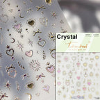 1pcs New 5D Bronzing Punk Heart Moon Nail Art Charms Gothic Star Adhesive Slider Press on Nail Decoration Decals Accessories DIY - Hands of Hope