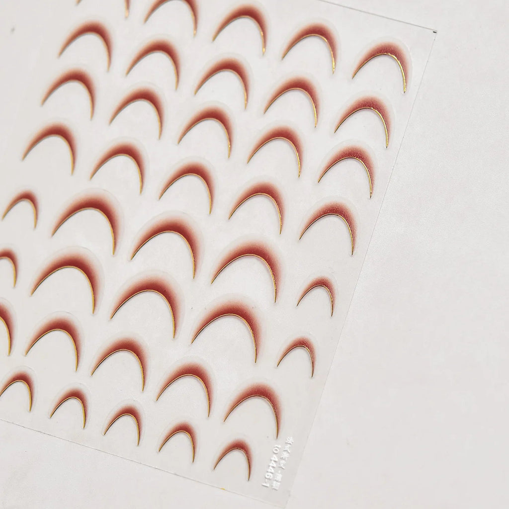 1pcs New 5D Bronzing Punk Heart Moon Nail Art Charms Gothic Star Adhesive Slider Press on Nail Decoration Decals Accessories DIY - Hands of Hope