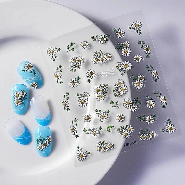 1pcs New 5D Bronzing Punk Heart Moon Nail Art Charms Gothic Star Adhesive Slider Press on Nail Decoration Decals Accessories DIY - Hands of Hope