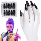 2025 Cartoon Demon Hunter of KPop Cosplay Rumi Nail Set - Hands of Hope