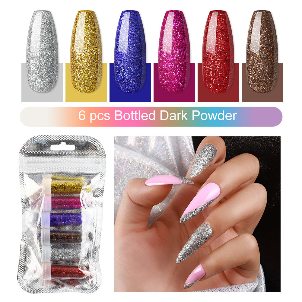 12 Color Glitter Dip Powder Set