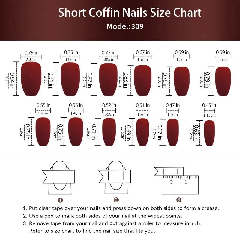 24 Pcs Glossy Short Coffin Press On Nails Pink And White French Style False Nails With Rhinestone Reusable Fake Nails - Hands of Hope