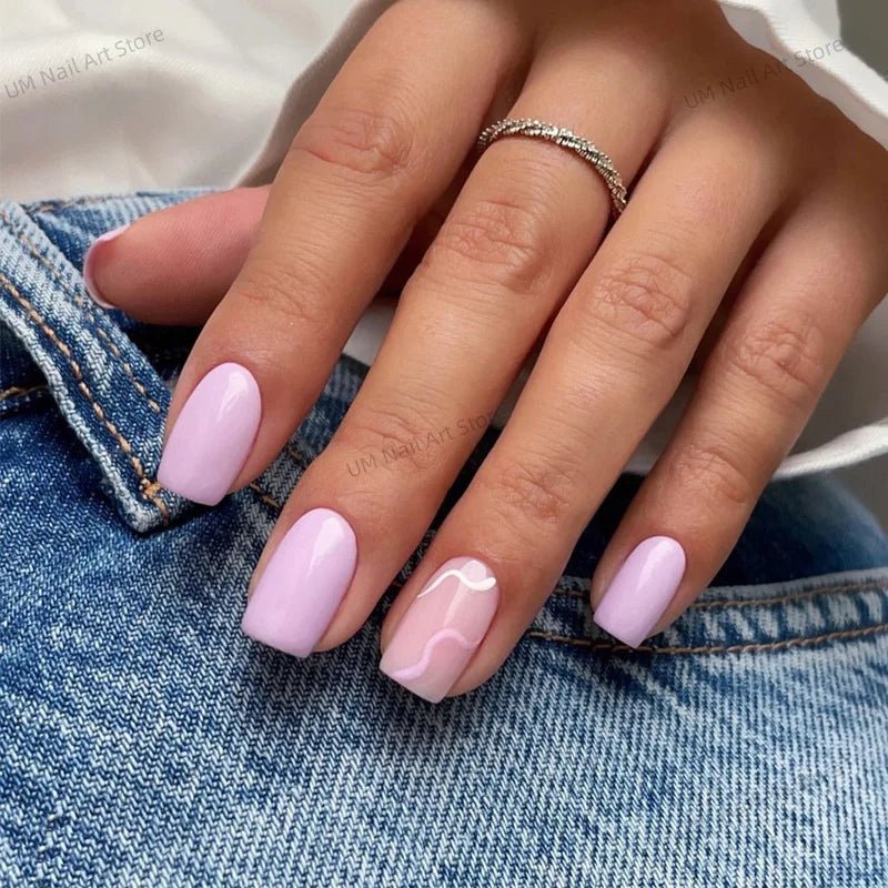 24Pcs Colorful False Nails with Tools Wearable Red Long Coffin Fake Nails Rhinestone Design Ballet Full Cover Press on Nails Tip - Hands of Hope