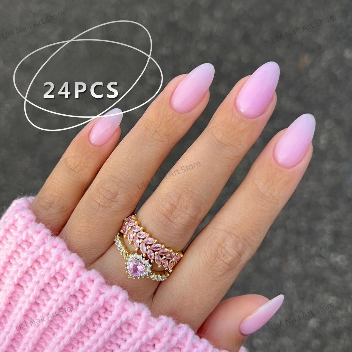 24Pcs Colorful False Nails with Tools Wearable Red Long Coffin Fake Nails Rhinestone Design Ballet Full Cover Press on Nails Tip - Hands of Hope