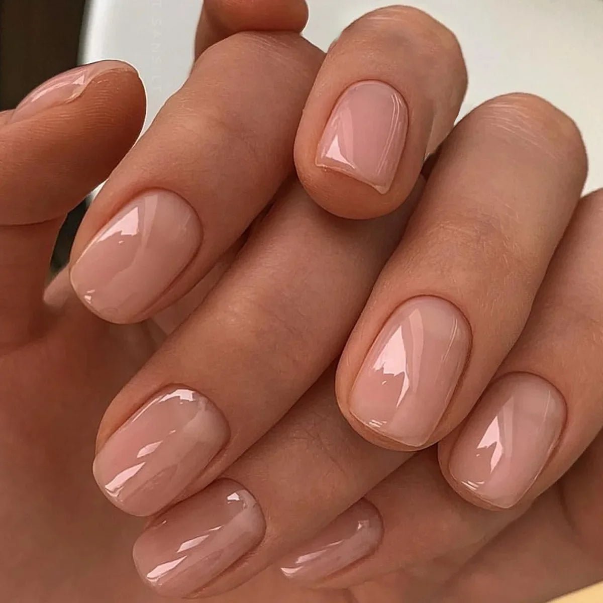24Pcs Oval Short Pink Press on Nails Simple Ombre Spring False Nail for Sweet Sassy Cool Women&Girl Removable Wearable Nail Art - Hands of Hope