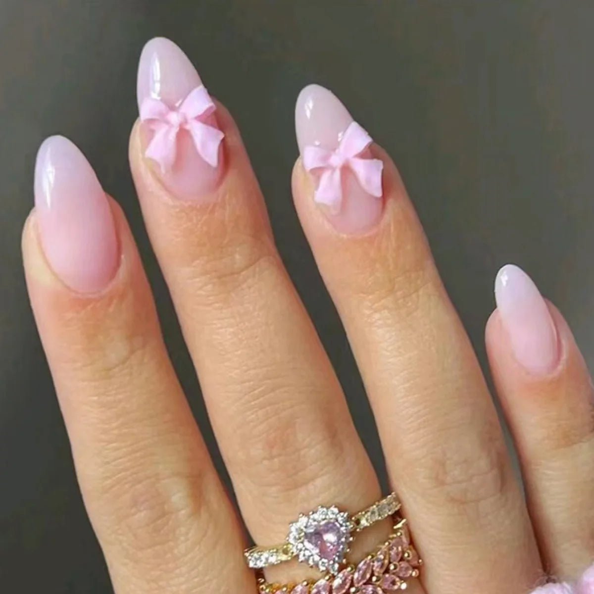 24Pcs Solid Nude Color Fake Nails with Jelly Glue Short Almond Press on False Nails Wearable Oval Finished Full Cover Nail Tips - Hands of Hope