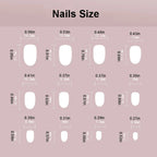 24pcs/set cat eyes fake nails for women girls red brown green blue grey sparkling short tips faux ongles press on false nail - Hands of Hope