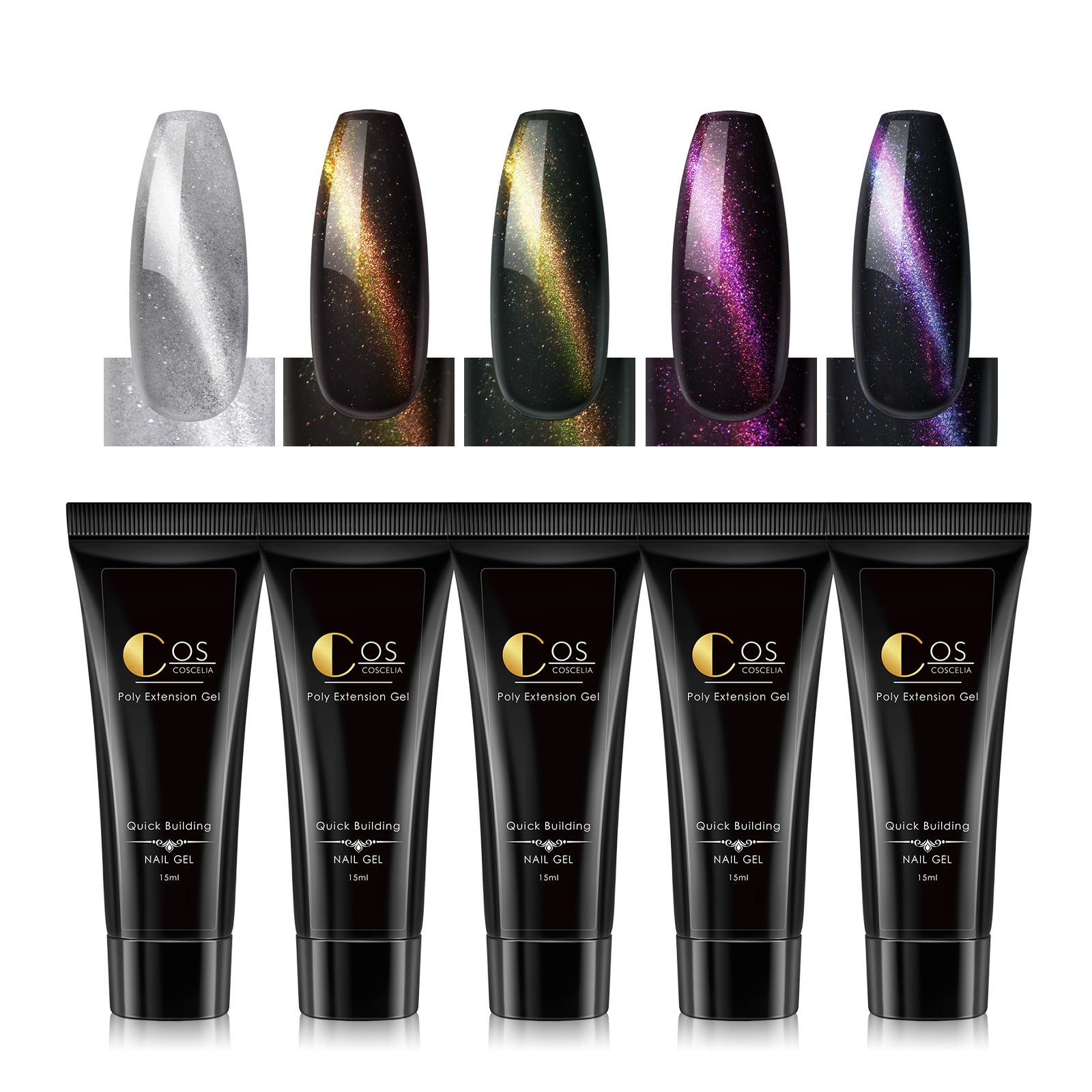 New 6 Color Cat-Eye Poly Set with Magnet