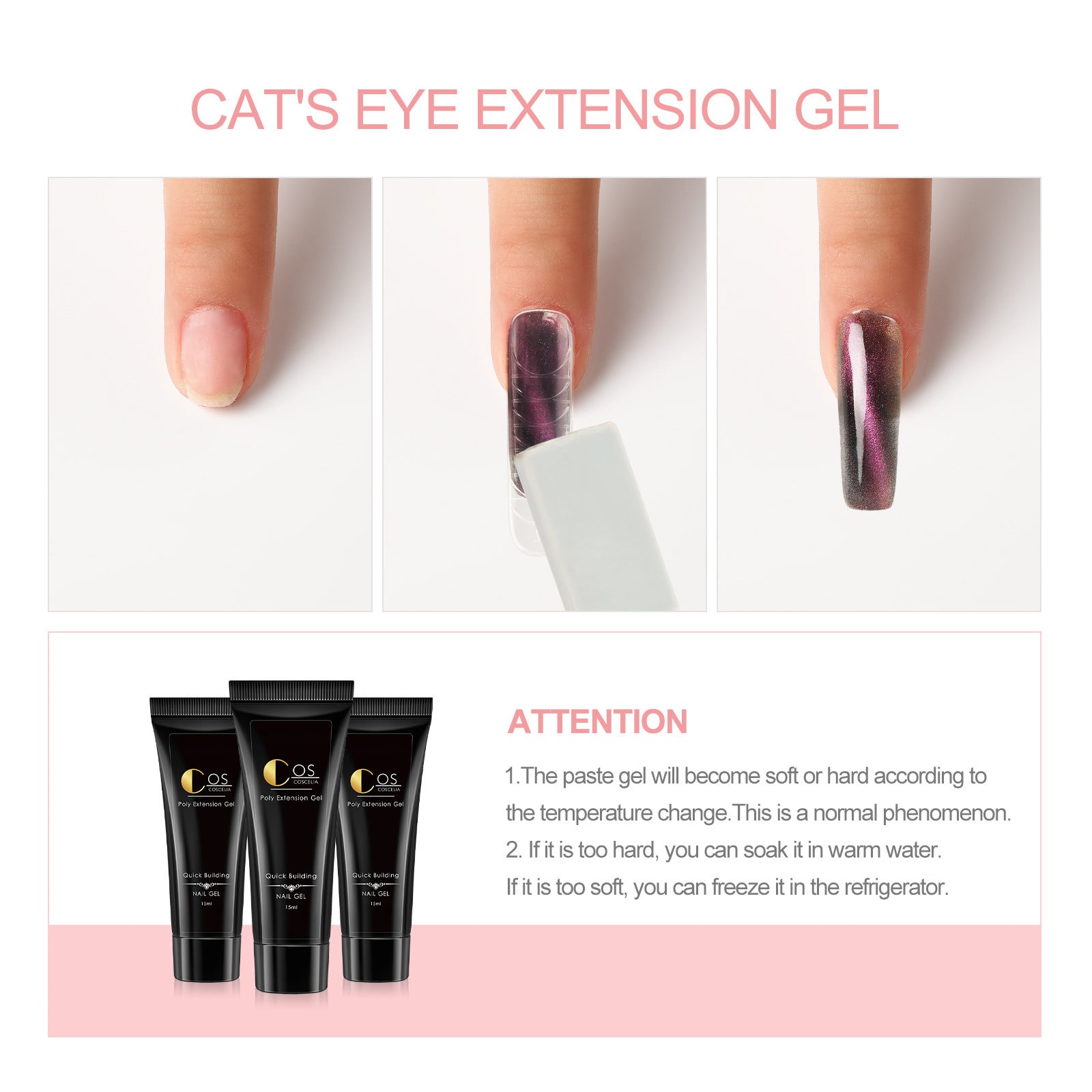 Cat Eye Poly Gel Colors 1pc