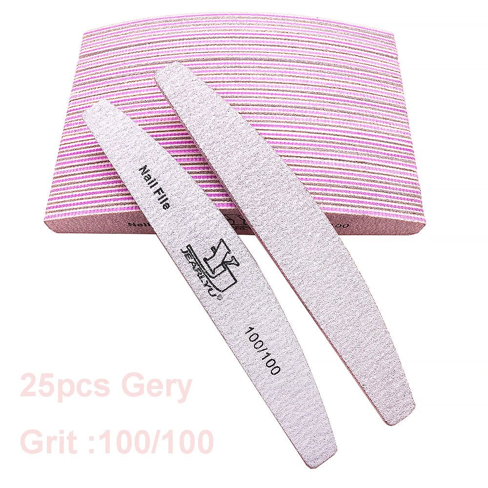 5/25Pcs/Lot Nail File Mix Color 80/100/150/180/240 Grit Professional Sandpaper Cuticle Remover Buffer Files Manicure Tool Set - Hands of Hope