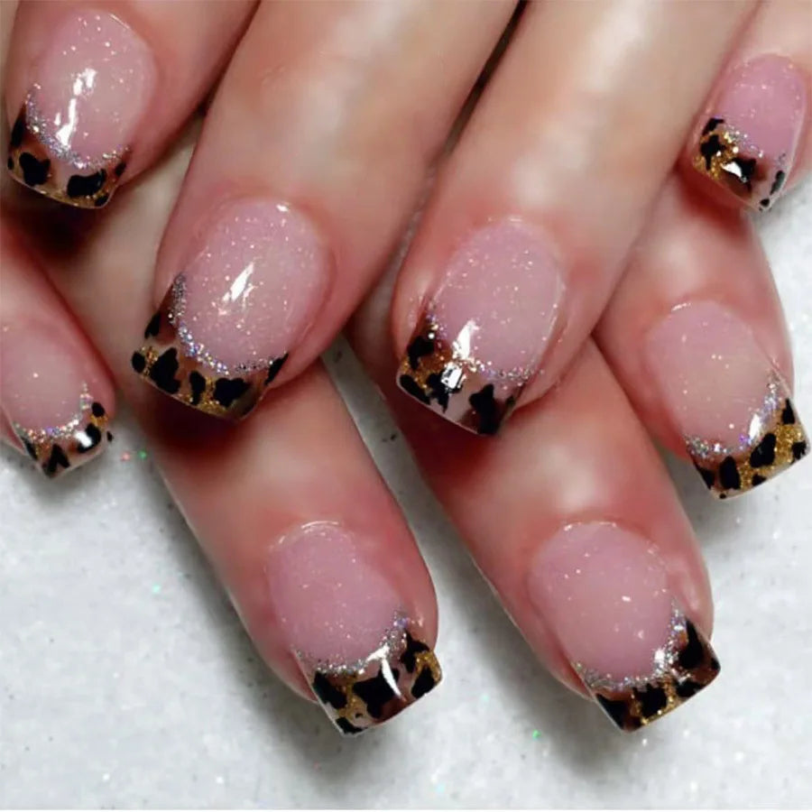 24Pcs  Gradient Color Cat Eye Design Nail Set