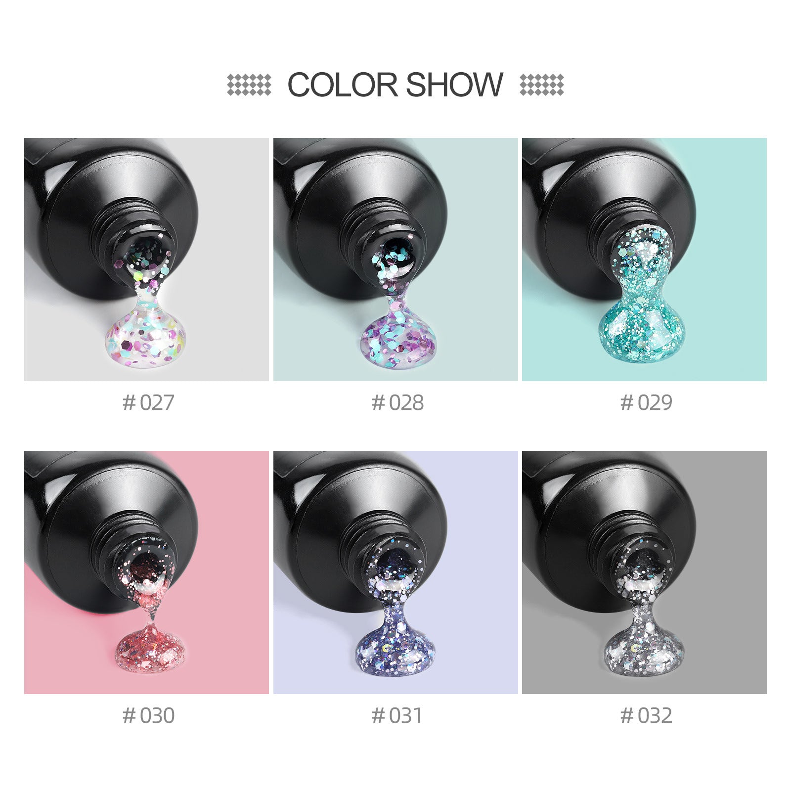 Crystal Poly Gel Nail Colors