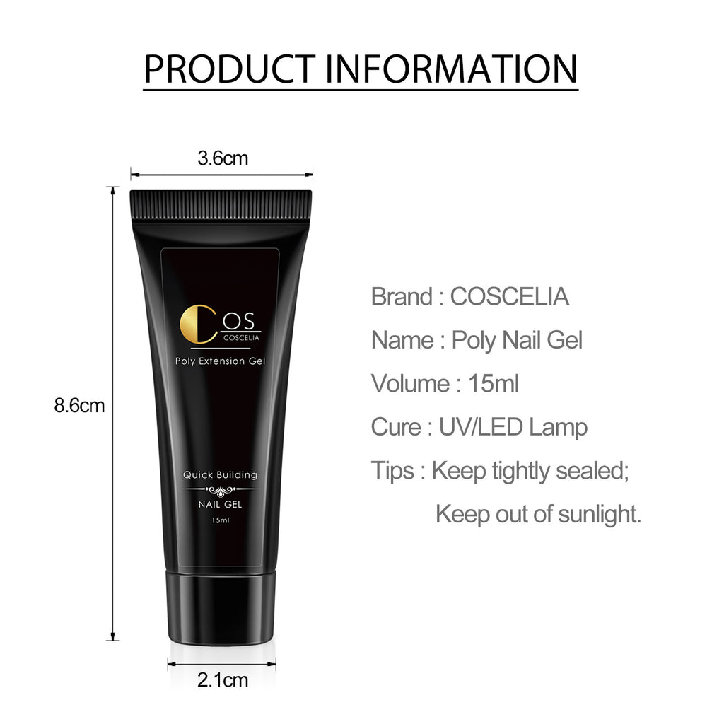 Crystal Poly Gel Nail Colors