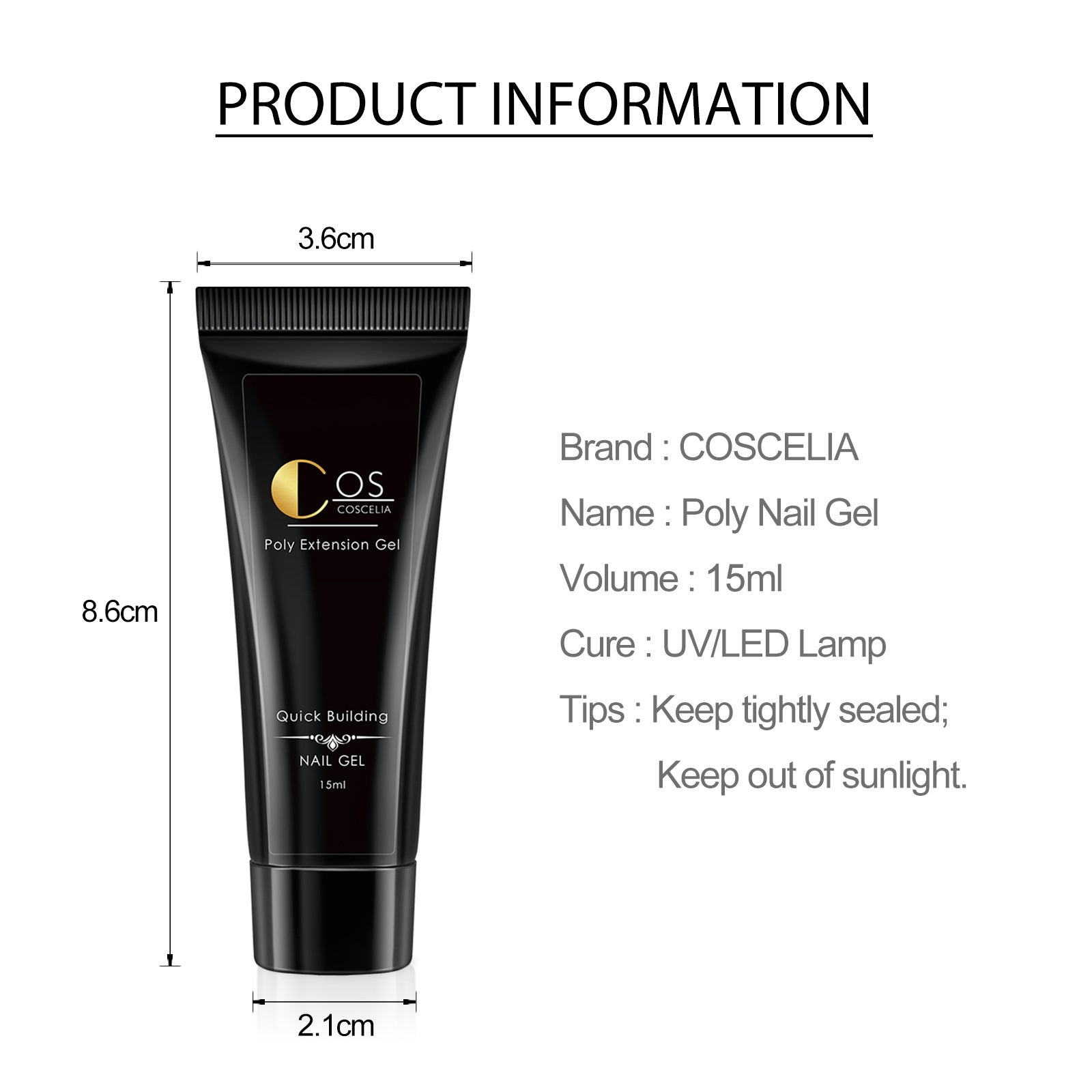 Crystal Poly Gel Nail Colors