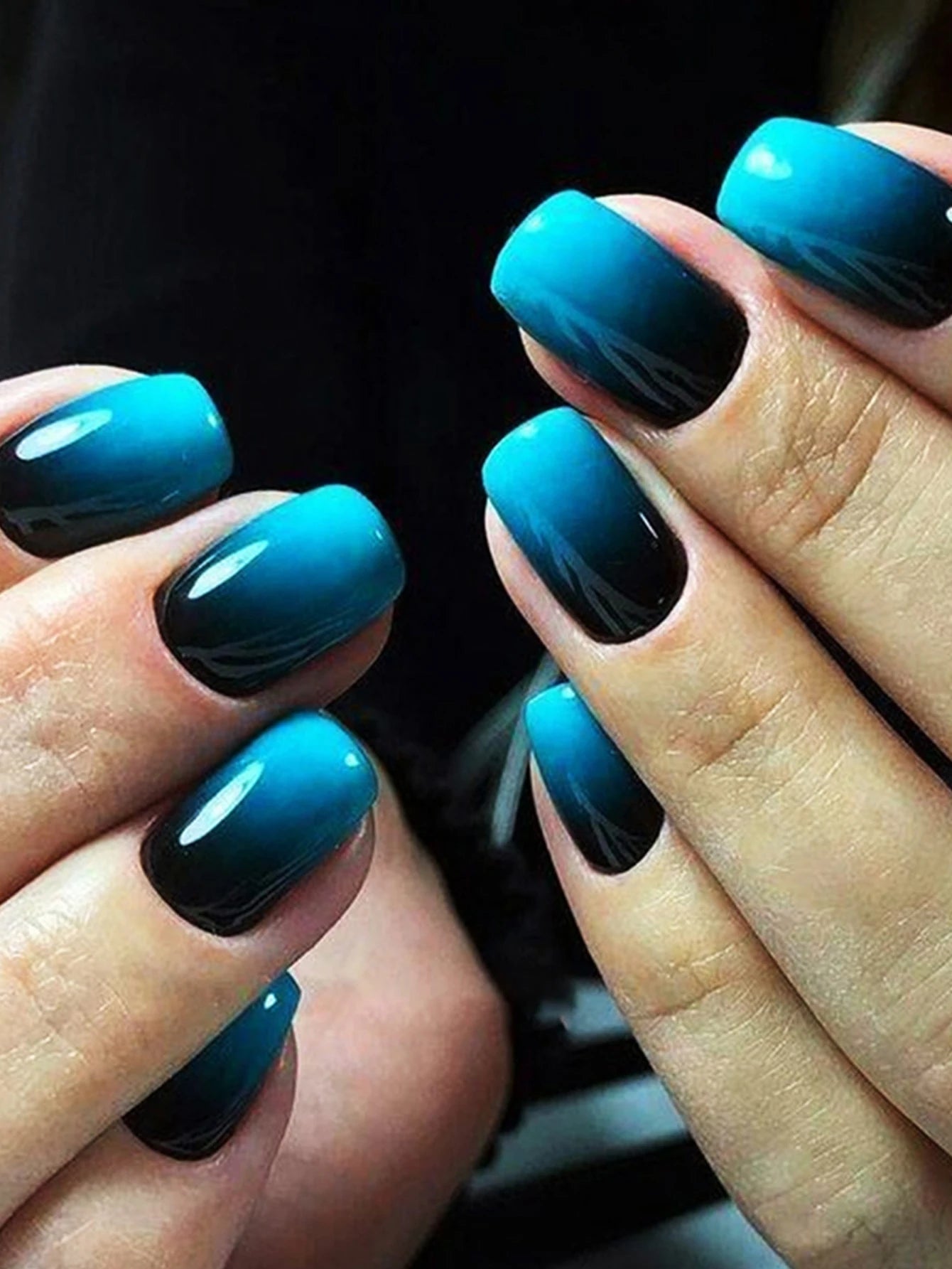 ARTAUG 24PCS Press On Nails Short Almond Wine Red High Saturation Fake Press On Nails Korean Press On Nails Valentine'S Day - Hands of Hope