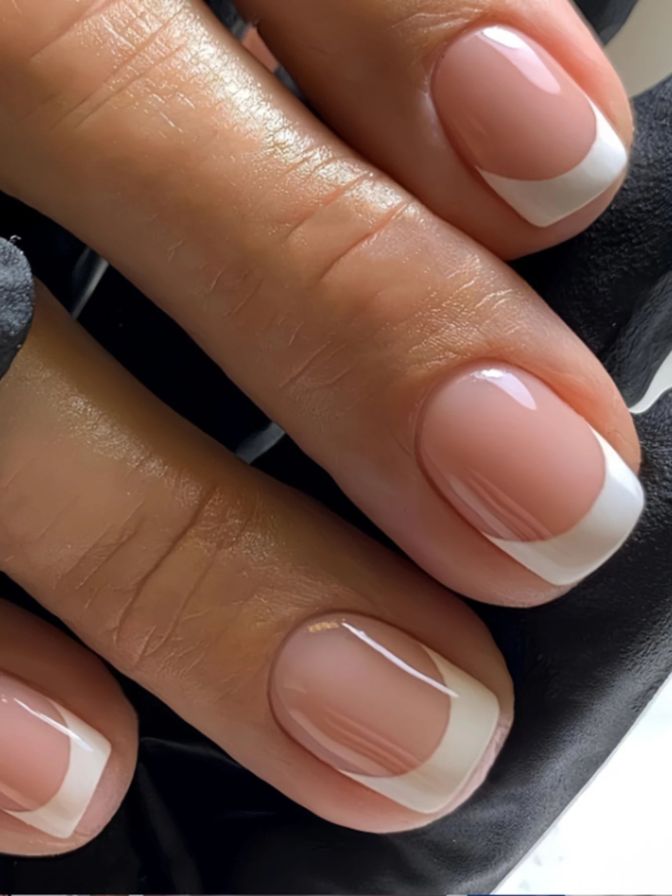 ARTAUG 24PCS Press On Nails Short Almond Wine Red High Saturation Fake Press On Nails Korean Press On Nails Valentine'S Day - Hands of Hope