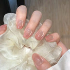 24Pcs  Gradient Color Cat Eye Design Nail Set