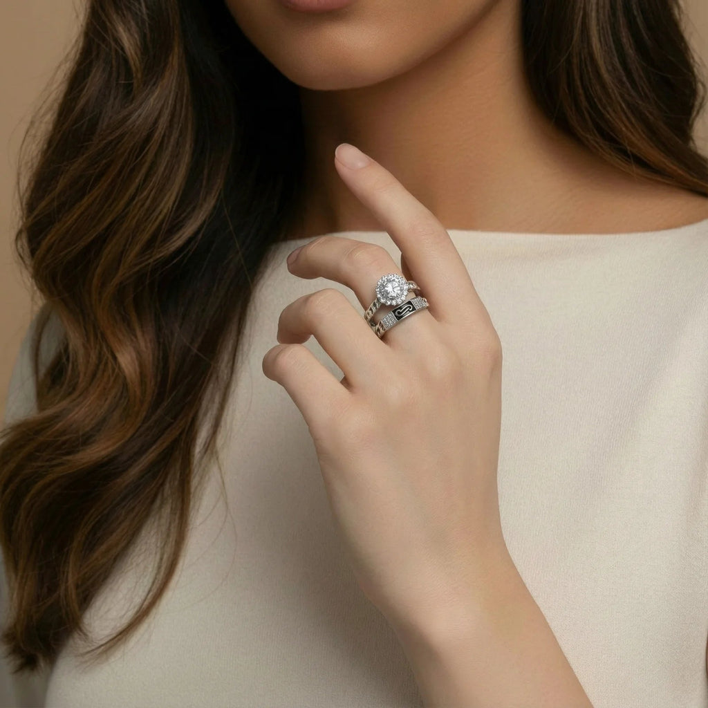 Cosmic Chain Halo Ring - Kingdom Charities Gift Shop