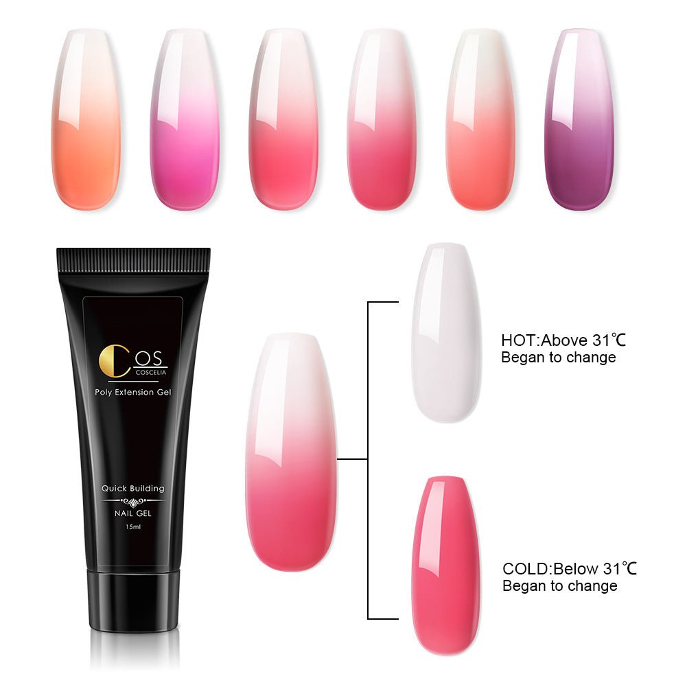 Crystal Ombre Poly Gel Nail Colors - Hands of Hope